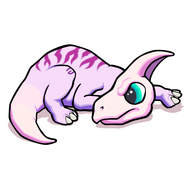 SVG Pink dinosaur