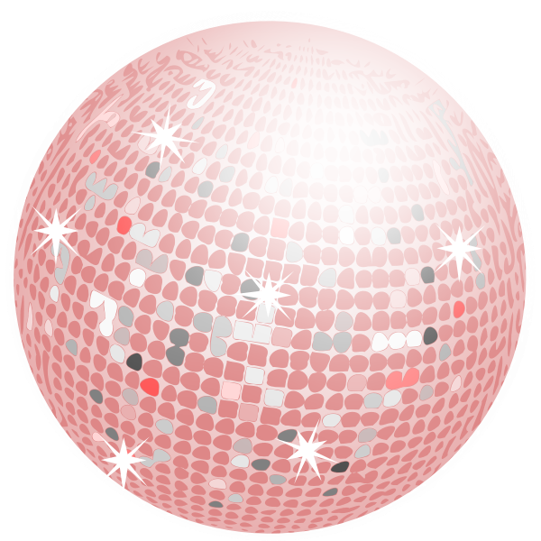 SVG Pink disco ball
