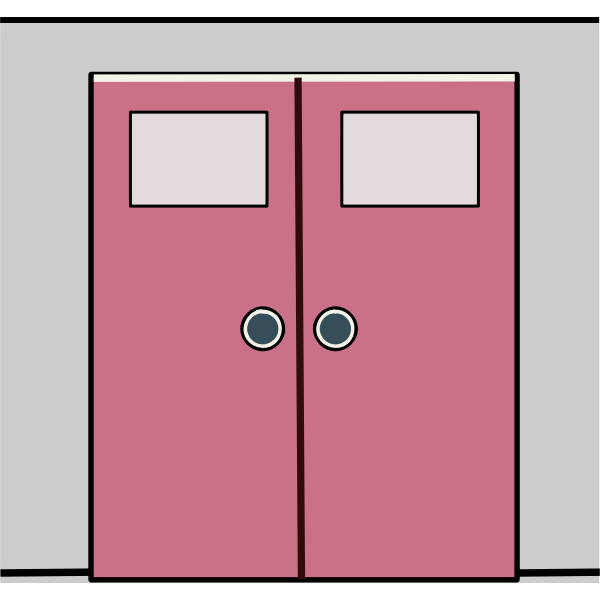 SVG Pink door