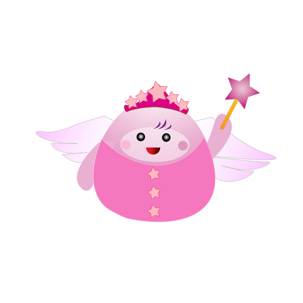 SVG Pink fairy