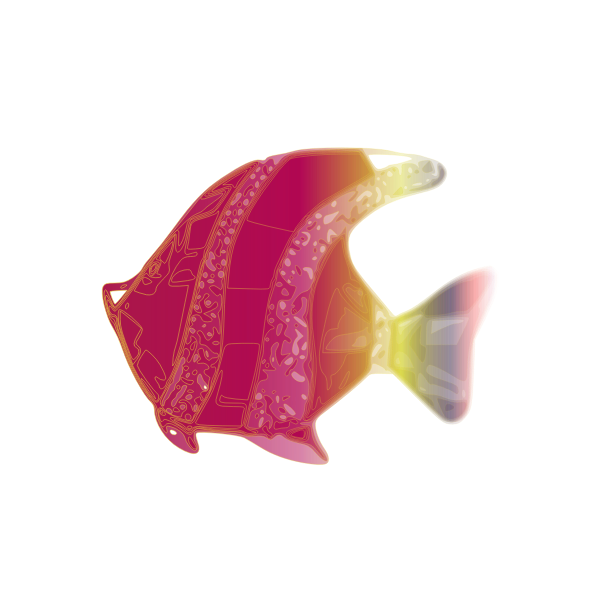 SVG Pink fish