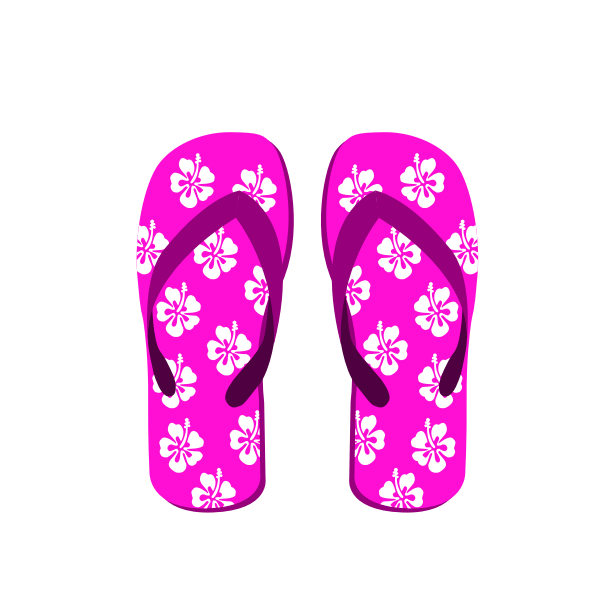 SVG Pink flip flops