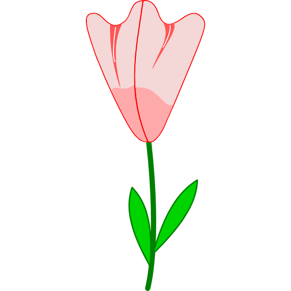 SVG Pink flower vector image