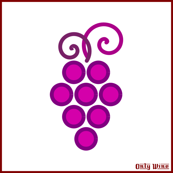 SVG Pink grapes icon