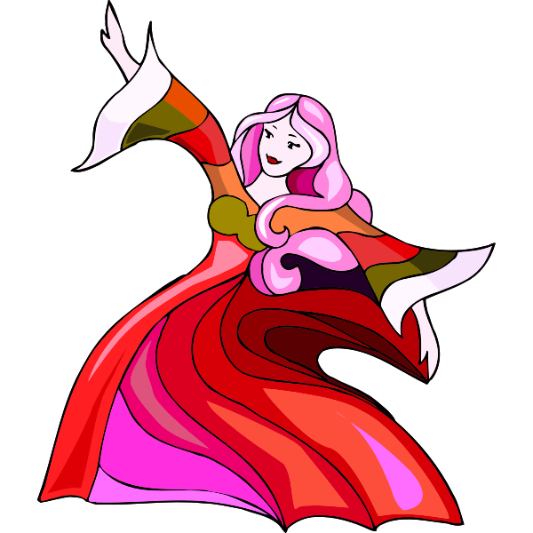SVG Pink-haired dancer