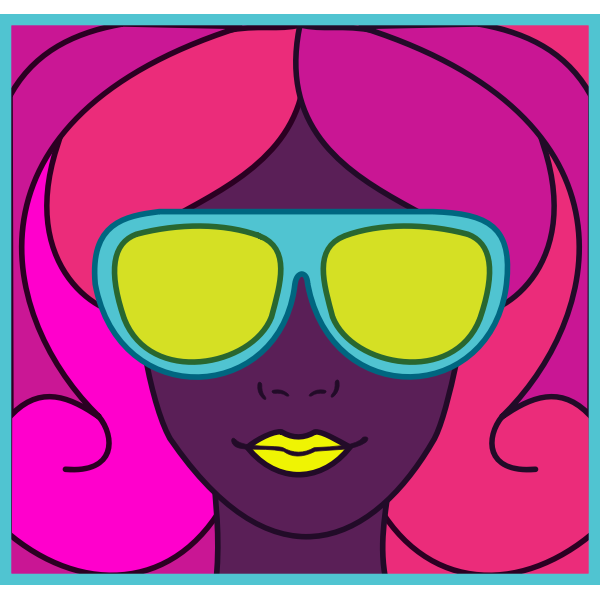 SVG Pink-haired girl