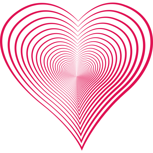 SVG pink heart lines repeating