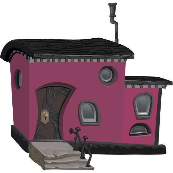 SVG Pink house