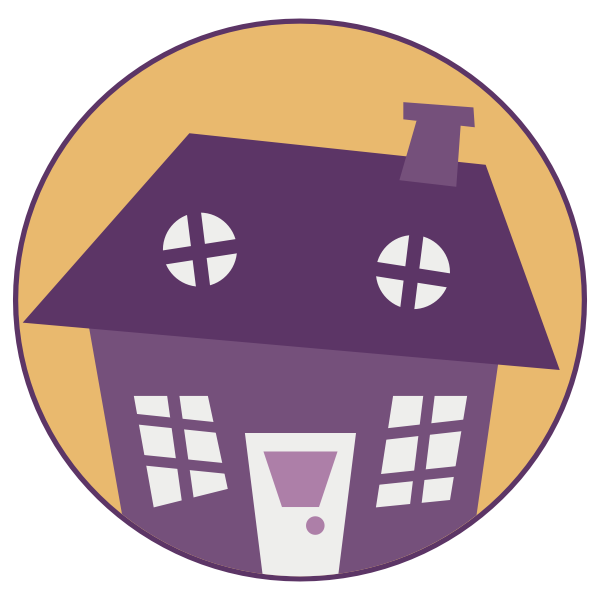 SVG Pink house vector