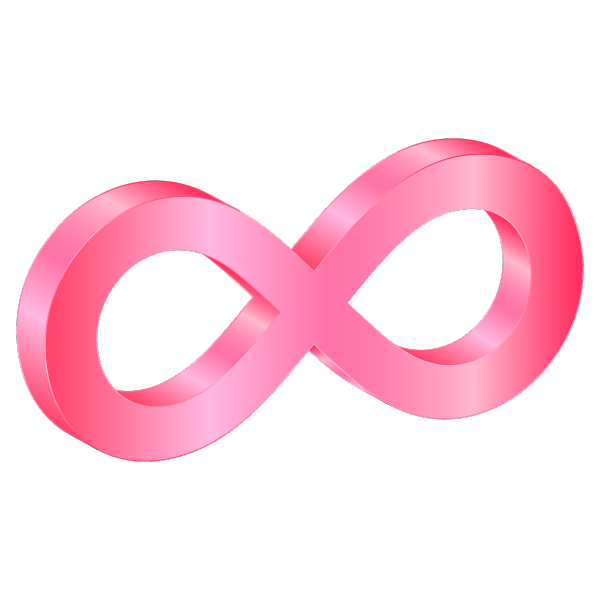 SVG Pink infinity symbol