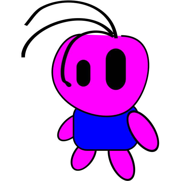 SVG Pink kid vector