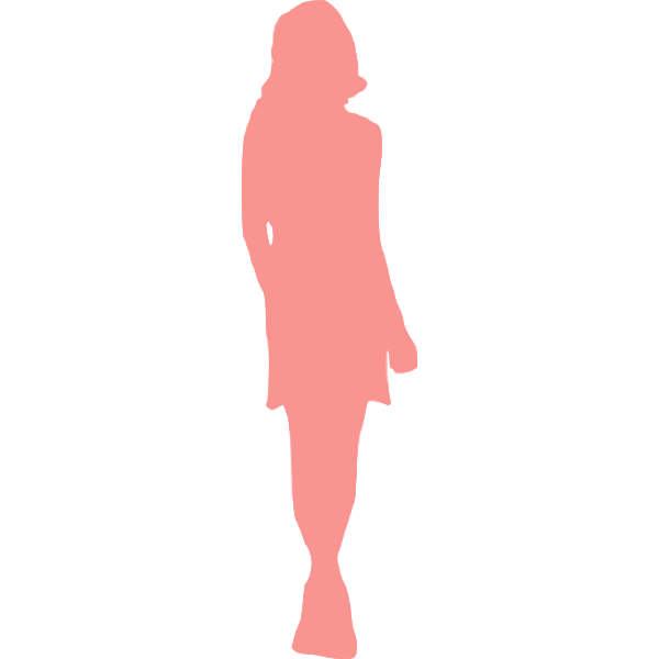 SVG Pink lady in coat