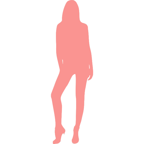 SVG Pink lady standing