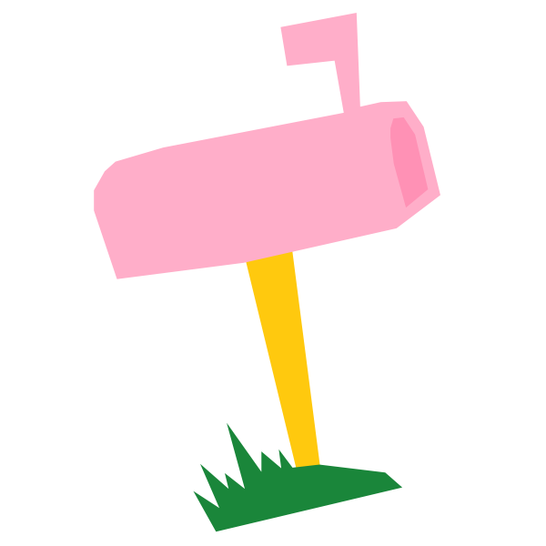 SVG Pink mailbox