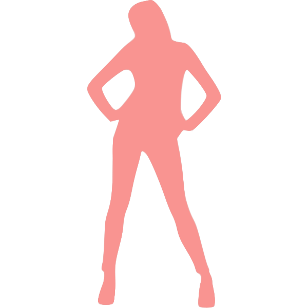 SVG Pink model posing