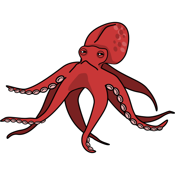 SVG Pink octopus