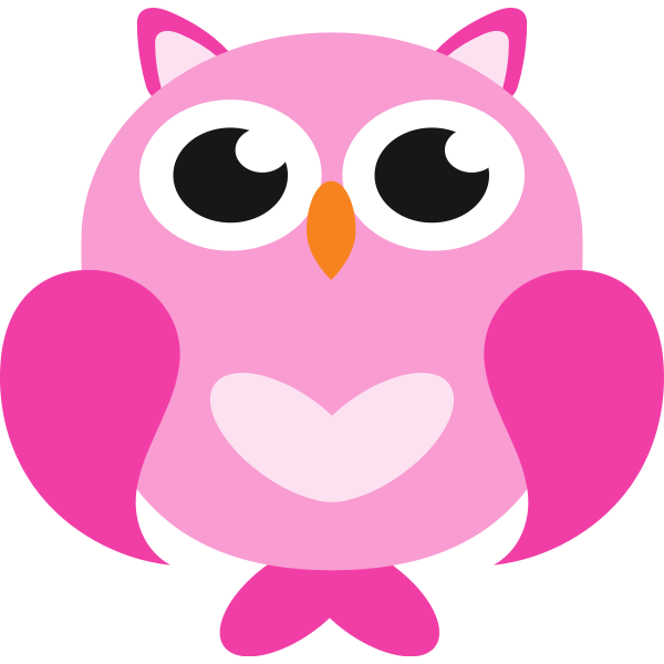 SVG Pink owl