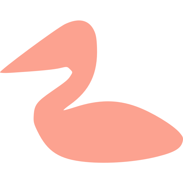 SVG Pink pelican