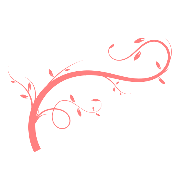 SVG Pink plant stem vector image