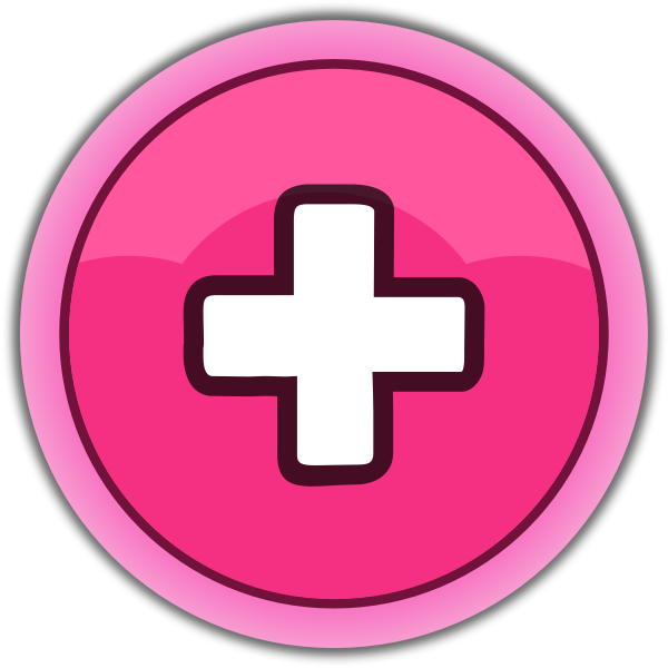 SVG Pink plus button