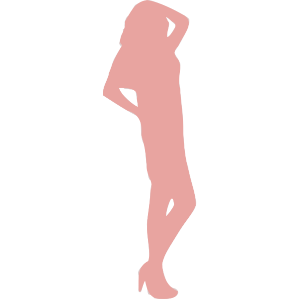 SVG Pink posing model
