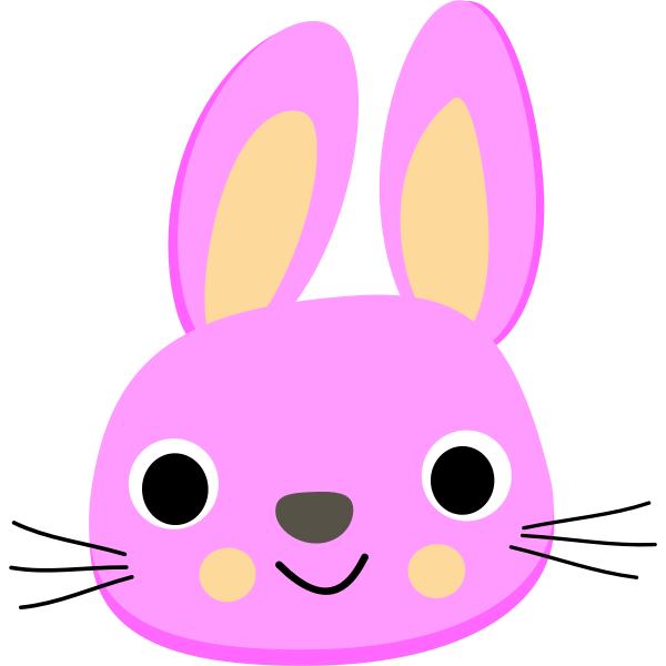 SVG Pink rabbit