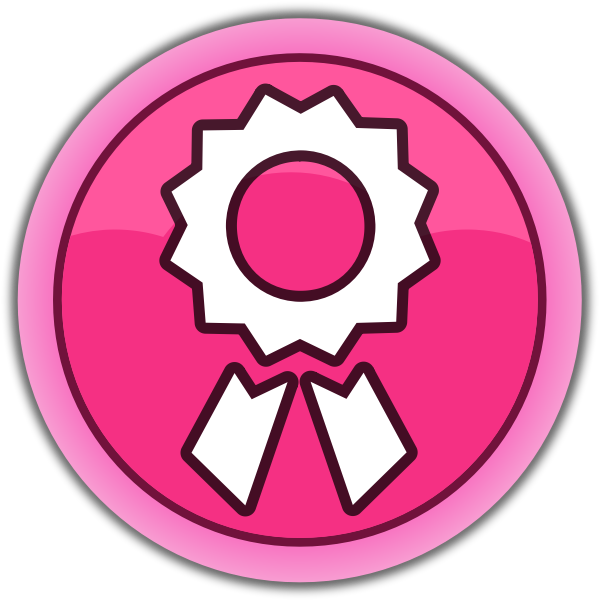 SVG Pink reward button