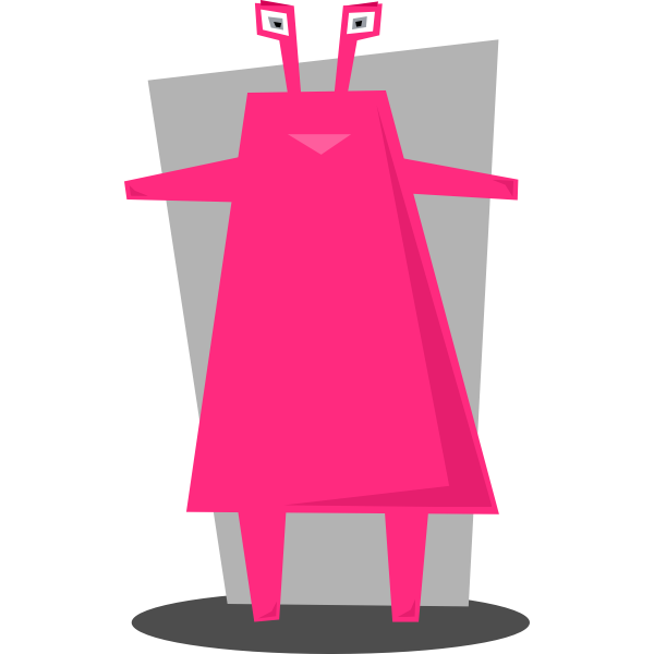 SVG Pink robot