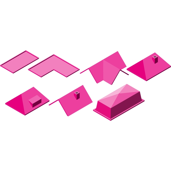 SVG Pink roofs