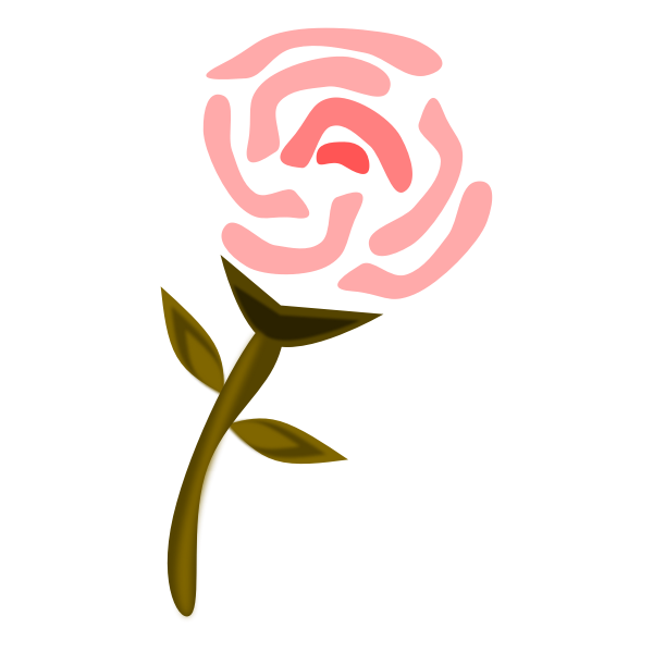 SVG Pink Rose