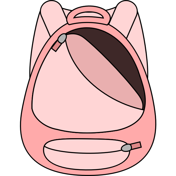 SVG Pink school bag