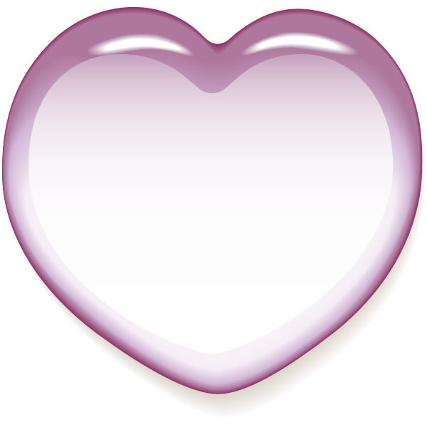 SVG Pink shiny heart