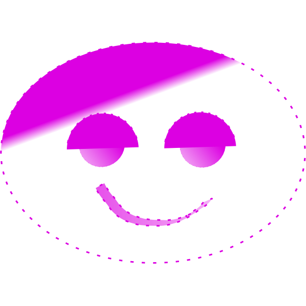 SVG Pink smiley
