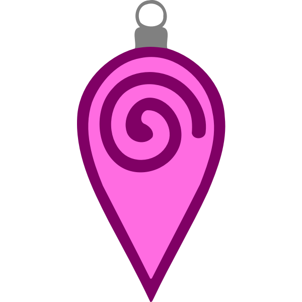 SVG Pink spiky bauble