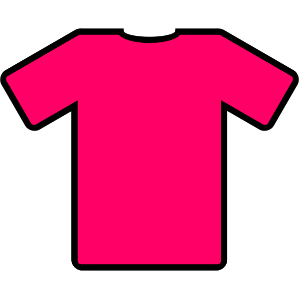 SVG Pink t-shirt vector image