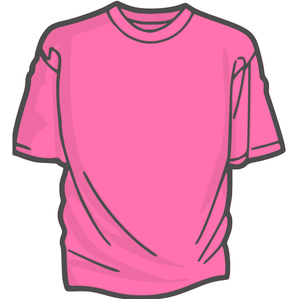 SVG Pink t-shirt vector image