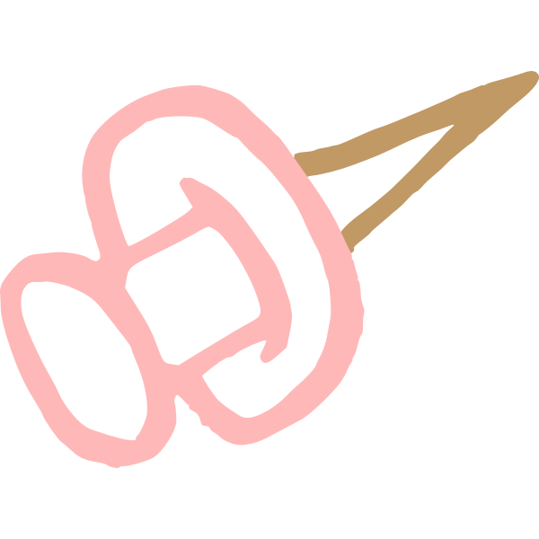 SVG Pink thumbtack drawing
