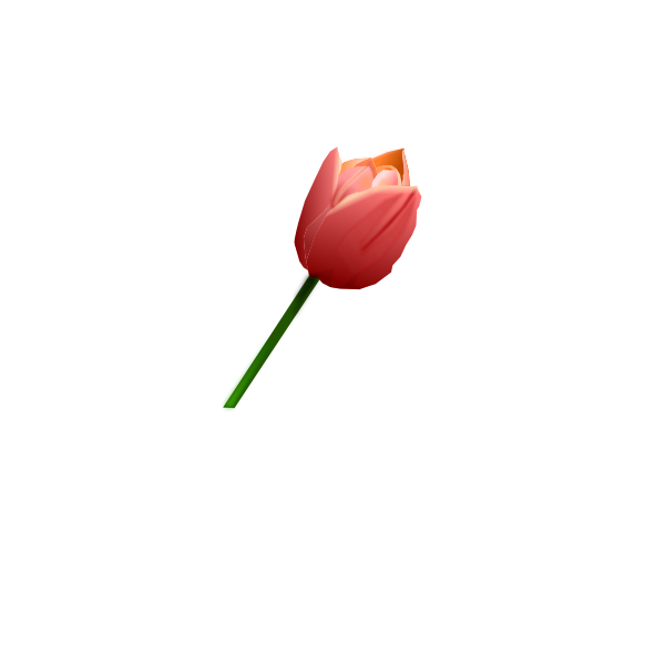 SVG Pink tulip