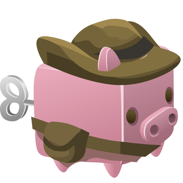 SVG Pinky pig toy