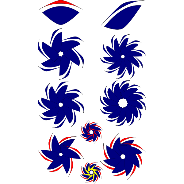 SVG Pinwheel sampler