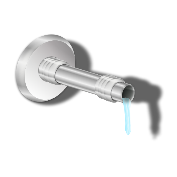 SVG Pipe and water vector image