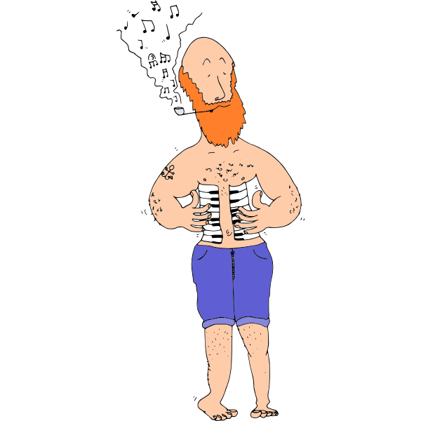 SVG Pipe Playing Sailor