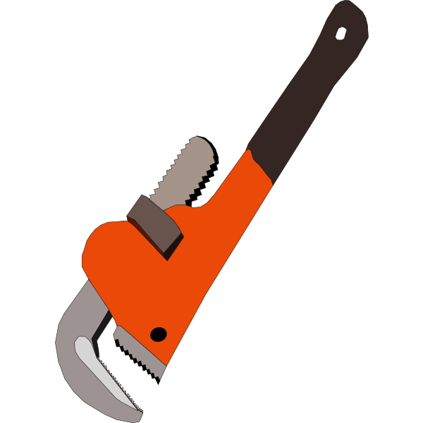 SVG Pipe wrench vector clip art