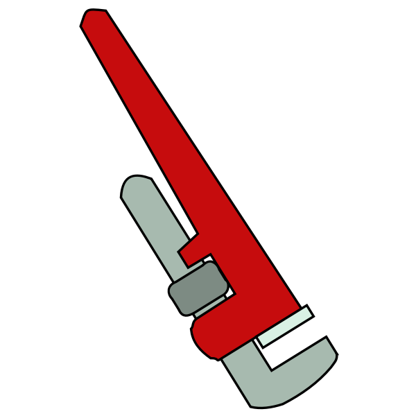 SVG Pipe wrench vector illustration