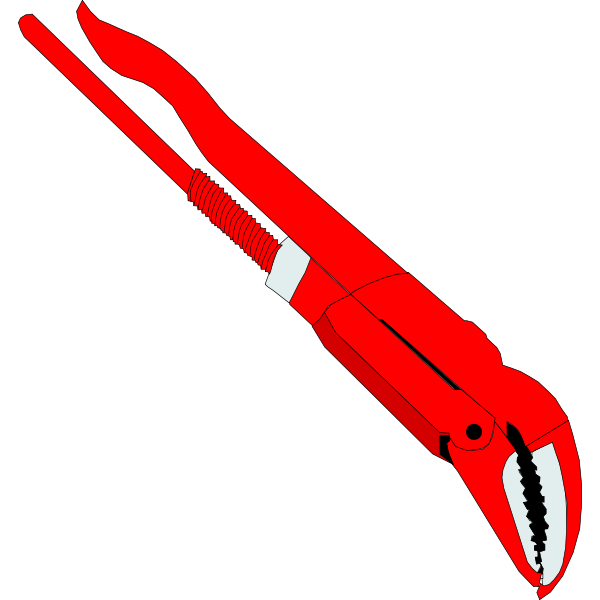 SVG Pipe wrench vector image