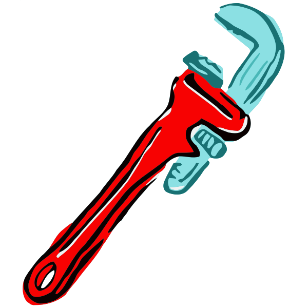SVG Pipe wrench vector symbol