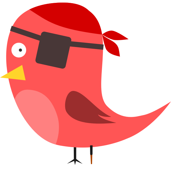 SVG Pirate bird