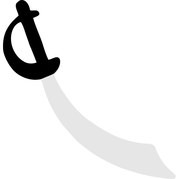 SVG Pirate cutlass