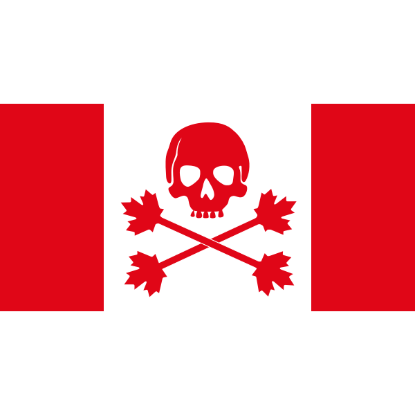 SVG Pirate flag of Canada