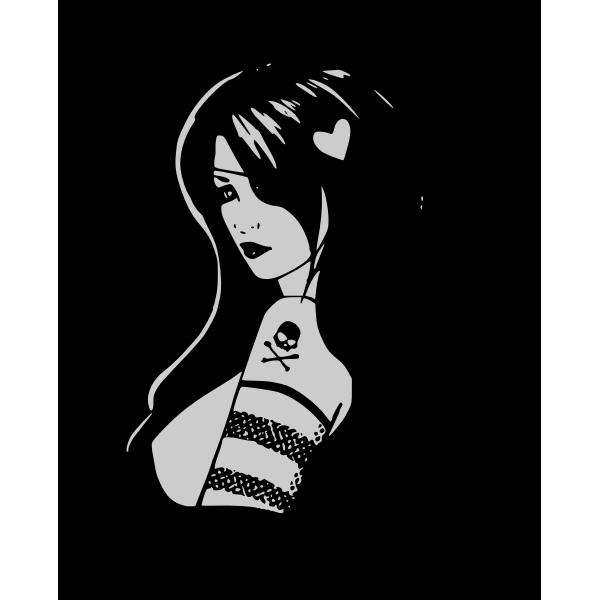 SVG Pirate girl